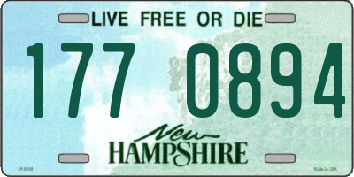 NH license plate 1770894