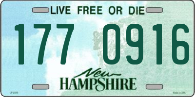NH license plate 1770916