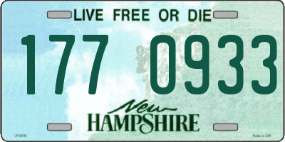 NH license plate 1770933