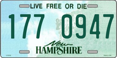 NH license plate 1770947