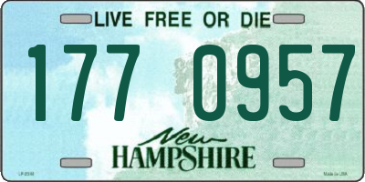 NH license plate 1770957