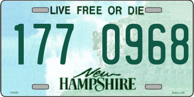 NH license plate 1770968