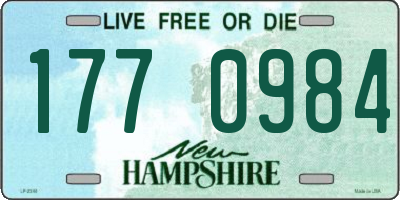 NH license plate 1770984