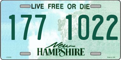 NH license plate 1771022