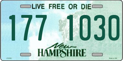 NH license plate 1771030