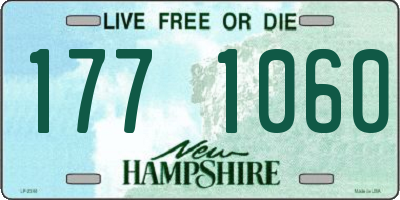 NH license plate 1771060