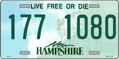NH license plate 1771080