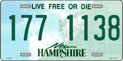 NH license plate 1771138