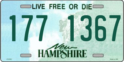 NH license plate 1771367