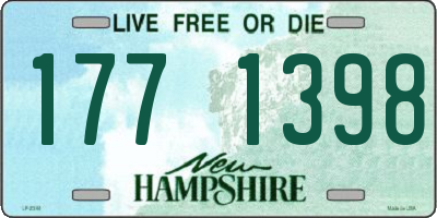 NH license plate 1771398