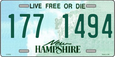 NH license plate 1771494