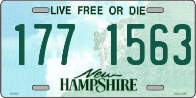 NH license plate 1771563