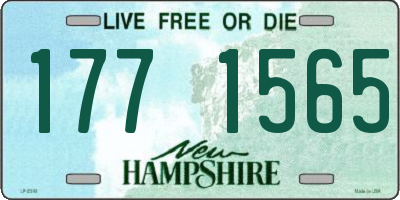 NH license plate 1771565