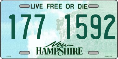 NH license plate 1771592