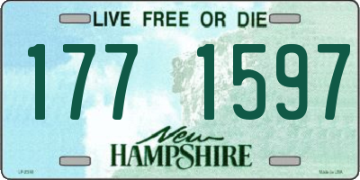 NH license plate 1771597