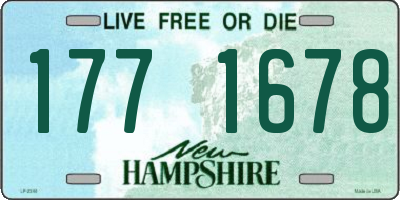 NH license plate 1771678