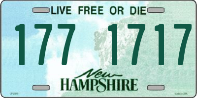 NH license plate 1771717
