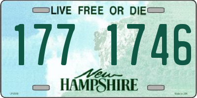 NH license plate 1771746