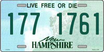 NH license plate 1771761