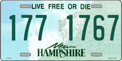NH license plate 1771767