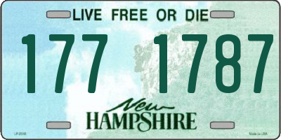 NH license plate 1771787