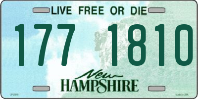 NH license plate 1771810