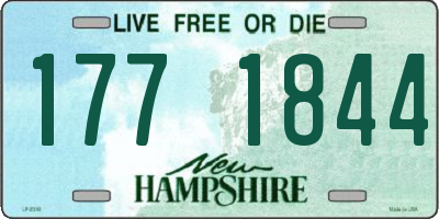 NH license plate 1771844