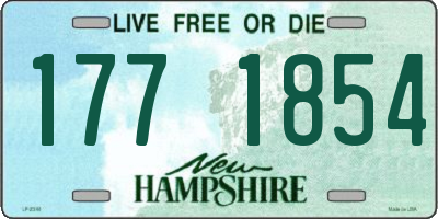 NH license plate 1771854
