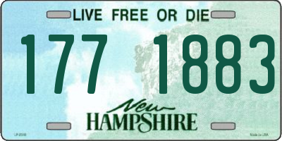 NH license plate 1771883