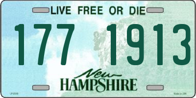 NH license plate 1771913