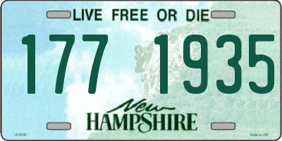 NH license plate 1771935