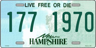 NH license plate 1771970