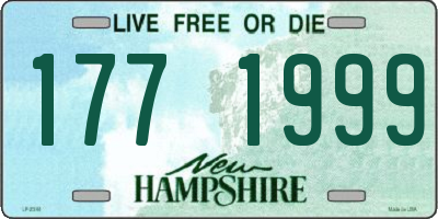 NH license plate 1771999