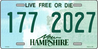 NH license plate 1772027