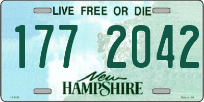 NH license plate 1772042