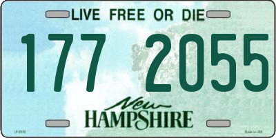 NH license plate 1772055