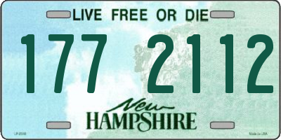 NH license plate 1772112
