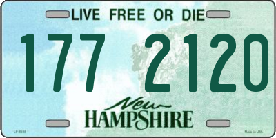 NH license plate 1772120