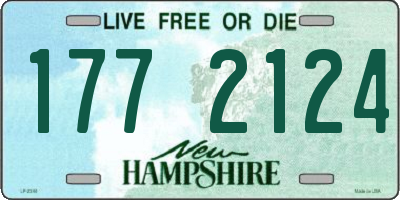 NH license plate 1772124