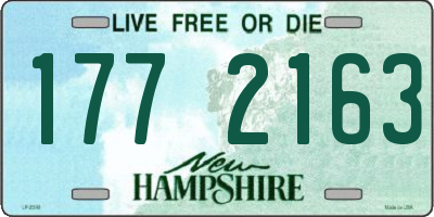 NH license plate 1772163