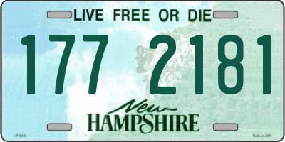 NH license plate 1772181