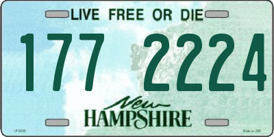 NH license plate 1772224