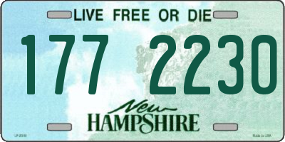 NH license plate 1772230