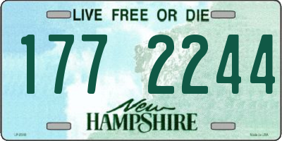 NH license plate 1772244