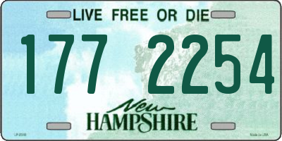 NH license plate 1772254