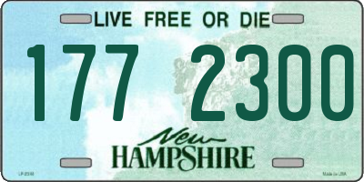 NH license plate 1772300