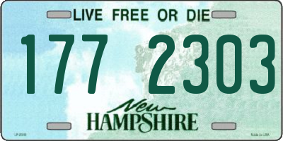 NH license plate 1772303
