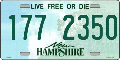 NH license plate 1772350