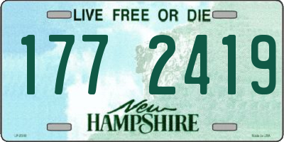 NH license plate 1772419
