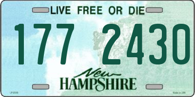NH license plate 1772430